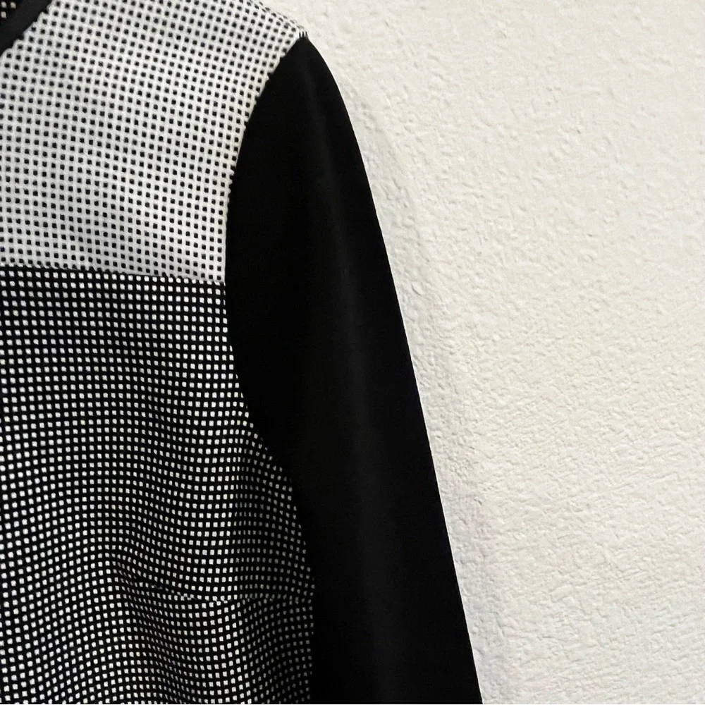 Club Monaco gray, black and white check dress new with tags size 4